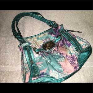 Kathy Van Zeeland AquaFloral Handbag